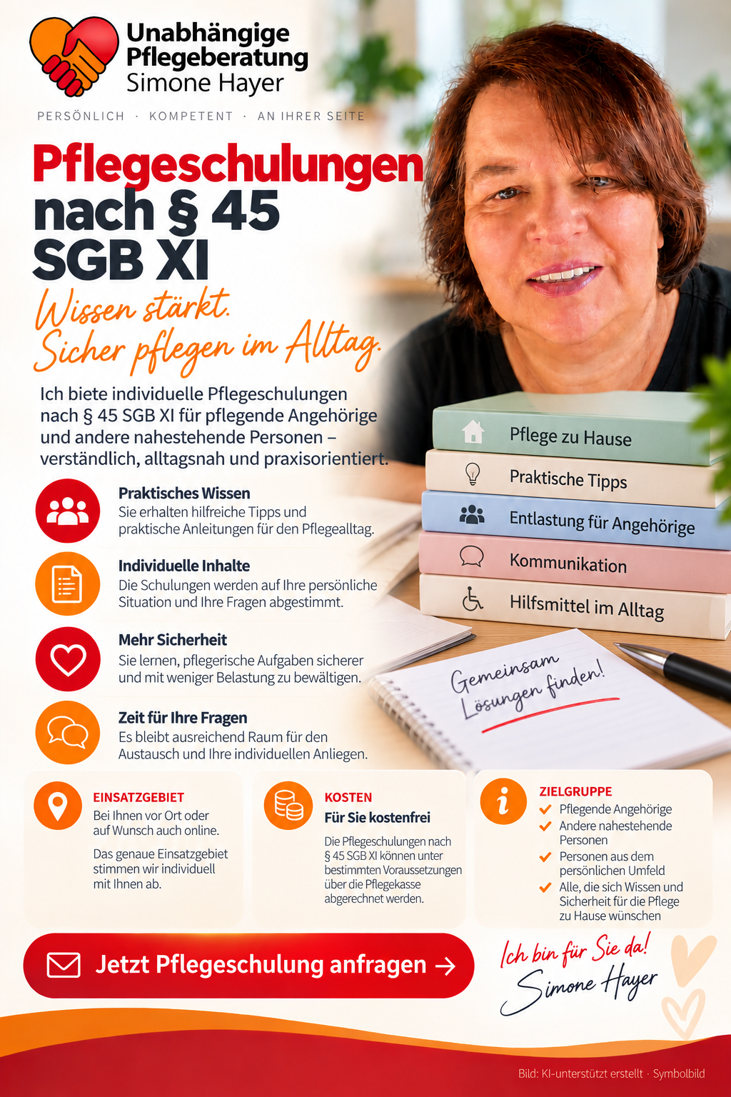 Pflegeschulungen nach § 45 SGB XI – Sicher pflegen zu Hause